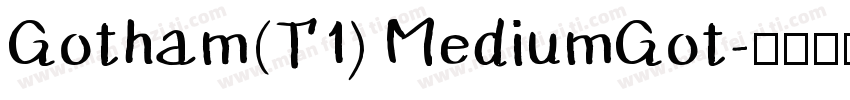 Gotham(T1) MediumGot字体转换